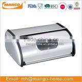 Stainless Steel Kitchen Bread Bin With Window