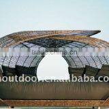 HuSen Leisure Garden Sun Lounger Rattan Wicker Weaving Outdoor Sun Loungers The New Concept, Bird's Nest Lying Bed thumbnail-1