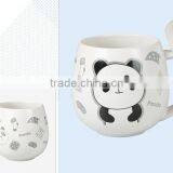 350ml Ceramic Coffee Mug With Spoon Milk Mug thumbnail-3