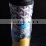 Plastic Paper Insert Coffee Thermos Travel Mug 12Oz thumbnail-2