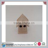 Small Unfinished Paulownia Wood Bird Cage With 2 Holes thumbnail-1