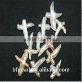 Wholesale Jewellery Cross Shape Freshwater Cultured Pearls Pendant thumbnail-1
