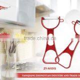Stainless Steel Y Peeler With Red ABS Handle thumbnail-1