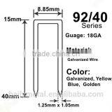 92/40 Staples Crown: 8.85mm 18GA 92 Series Staples, 9240, 9235, 9230, 9225, 9220, 9215 Heavy Staples thumbnail-1