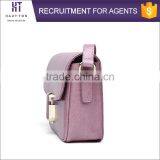 Hot Sale Popular Ladies Genuine Split Cow Leather Bags Wholesale High Quality Women Small Pink Messenger Bag thumbnail-4