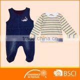 Baby Two Pieces Set T Shirt And Denim Overall Clothing thumbnail-3