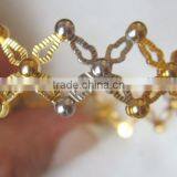 Lattice Design Magic Flexible Ring Convertible BRACELET Gold TWO Tone thumbnail-6