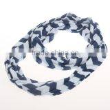 Top Quality Fashion New Design Hijab Infinity Chevron Knitted Silk Scarf thumbnail-6