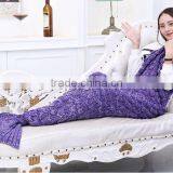 Fashion Fish Scale Design Comfortable Mermaid Sleeping Bag Blanket thumbnail-6