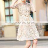 Maxnegio Office Ladies Formal Wear Ladies Lace Day Dress thumbnail-2