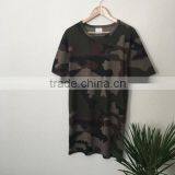 Camouflage Longline T-Shirt Mens Short Sleeve Elongated T Shirt Fashion Camo T Shirt Mens Clothing thumbnail-3