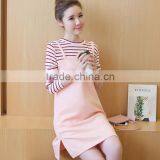 Zm51261a China Wholesale Maternity Clothing Stripe Long Sleeve Woman Maternity t Shirt thumbnail-1