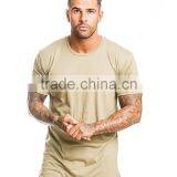 Mens Plain Gym Running Fitness T Shirt With Hem Bottom thumbnail-6