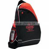 Sling Shot Sling Backpack - Has Main Zippered Compartment With Side Mesh Water Bottle Pocket and Comes With Your Logo. thumbnail-3