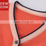 Children School Uniform Sweaters Cardigan With Chest Logos Customized thumbnail-2