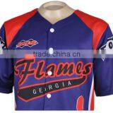 University College Sublimation Printing Custom Baseball Shirt thumbnail-4