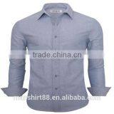 2016 New Wholesale Plain Oxford Cotton Button Down Custom Mens Casual Dress Shirts thumbnail-4