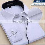 Solid Color Shirt China Supplier Competitive Price Oem Fancy Printed Collar&cuff Western Shirt for Men thumbnail-5