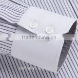 Classic High Quaity Striped Mens Matched Different Collar and Cuff Shirt for Oem thumbnail-2