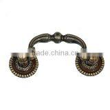 Zinc Based Alloy Antique Bronze Pattern Carved Jewelry Wooden Box Pull Handle Knobs thumbnail-1