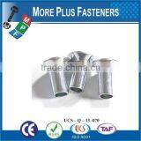 Made In Taiwan flat counters head tubular rivets