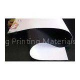 Anti Flame Billboard Frontlit Blockout PVC Banner Back Black With Typhoon Resistant , 440gsm / 13oz