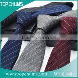 Korea Style Fashion Stripe Printing Men Neck Ties Skinny Cotton Tie thumbnail-1