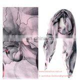 2016 Spring New Begonia Printed Voile Scarves With Sunblock thumbnail-2