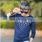 Peijiaxin Fashion Design Long Sleeve Star Wholesale Custom All Over Print T-shirt thumbnail-3