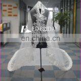 WA1201 Wholesale Elegant Wedding Accessory Lace With Comb One Layer 5m Wedding Veil thumbnail-2