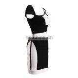 90% Rayon 9% Nylon 1% Spandex Bandage Dress Fashion Mature Ladies Dress Model thumbnail-2