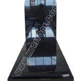 KYRSTONE Poland Style Shanxi Black Granite Monument Tombstone thumbnail-1