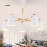 LED Chandelier Living Room Restaurant the Bedroom Wood Minimalist Modern Wind Industry With Creative Japanese-style thumbnail-3
