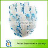 3 Tones TOURQUOISE/LIME/WHITE Curly Goose Feather Pads,Nagoire Feather Pads for Baby DIY Headband thumbnail-4