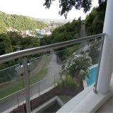 Outdoor Stair Rails Stainless Steel Banisters With Extra Clear Glass Panel thumbnail-4