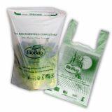 100% Eco-friendly Material Certified PLA Compostable Bag,Corn Starch T Shirt Bag Meet EN13432 BPI Biodegradable And Comp thumbnail-3