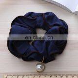 15colors Free Ship Summer Fashion Hair Accessories Pure Colors Silk-like Fabric Ladies Scrunchies thumbnail-3