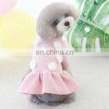 Woolen Yarn Pet Sweater Dress Wholesale Blank Polka Dot Dog Sweater thumbnail-4