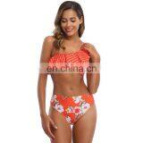 2020 Two Pieces One Shoulder Brazilian Sexy Ladies Push-up Women Swimwear Swimsuit Beachwear Bathing Suit thumbnail-6