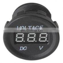Waterproof Led Digital Display Voltmeter Voltage Meter Round Panel Car Boat Dc 12v 24v DS4010, Voltmeter Measure Voltage 5-40V thumbnail-4