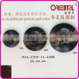 Four Holes Custom Wood Buttons With Engraved Logo thumbnail-3