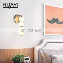 HUAYI Hot Selling Acrylic Simple Style Indoor Loft 10w Modern Decoration LED Wall Lamp thumbnail-3