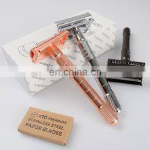 OEM Manufacture Double Edge Butterfly Razor With Non-slip Handle thumbnail-2