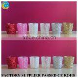 Gilttered Gold Tealight Holders for Home Decoration