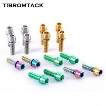 Titanium Hex Bike Stem Bolts M5x16mm Tapered Head With Washer Screws 6pcs thumbnail-2