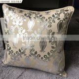 Foil Print Faux Linen Cushion for Home thumbnail-2