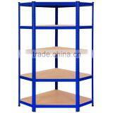 1 x Corner Racking Garage Shelving 2 x 90cm Bays Metal Heavy Duty MDF Shelves thumbnail-2