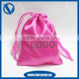 2016 Customized Satin drawstring bag for silicone menstrual cup