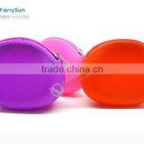 Portable Round Soft Touch Ladies Cute Silicone Wallet thumbnail-1