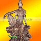 Bronze Sitting Guanyin Statue